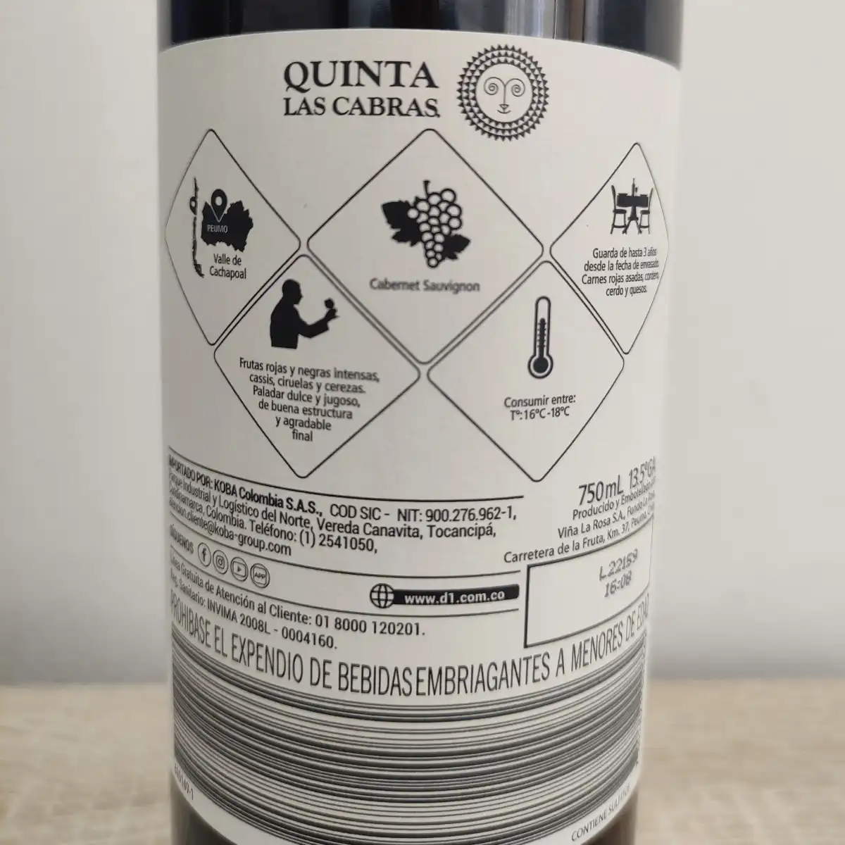 Vino Quinta Las Cabras Cabernet Sauvignon